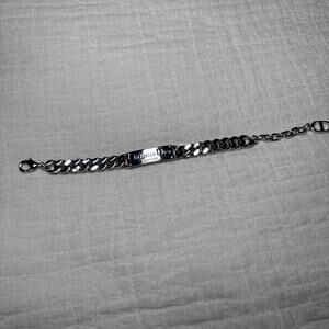 Christian Dior Couture chain link unisex bracelet